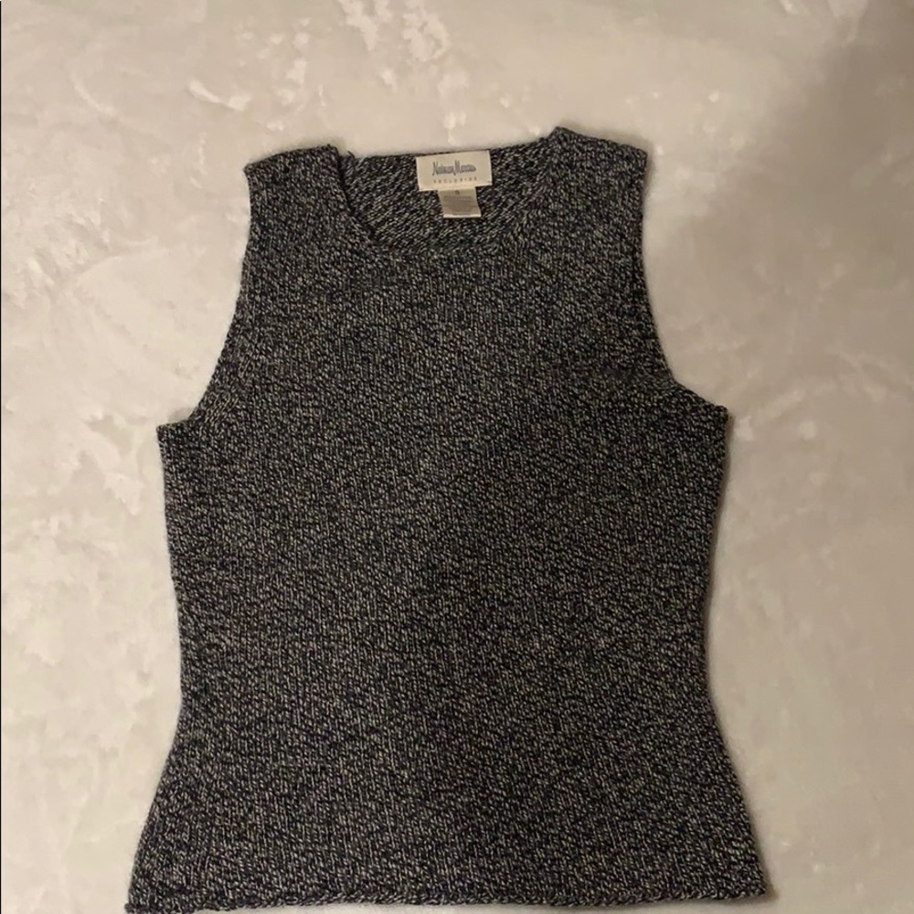 Neiman Marcus Knitted Halter Top
